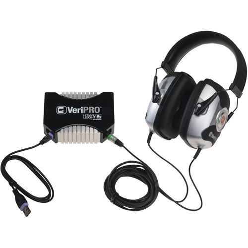 Syst&egrave;me pour tester l'ajustement des bouchons d'oreille VeriPRO de Howard Leight GTA Hardware Inc