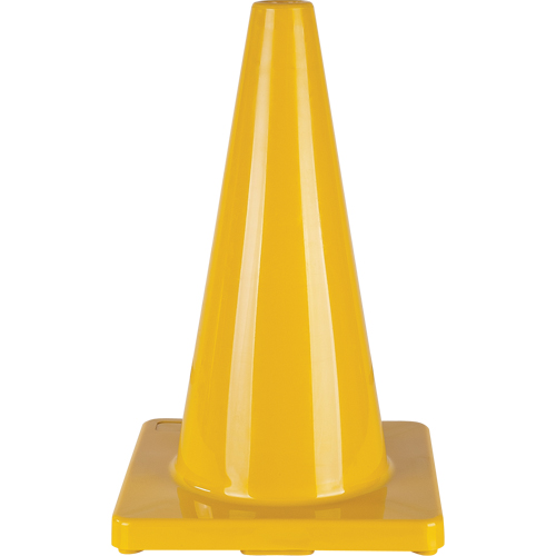 C&ocirc;ne de couleur pour la signalisation, 18", Jaune GTA Hardware Inc