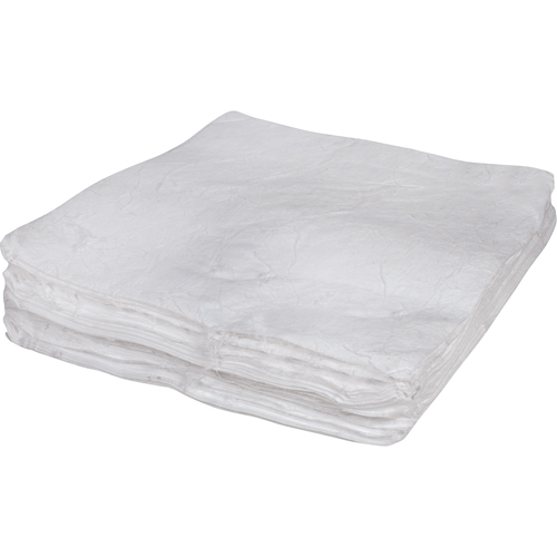 Feuilles absorbantes souffl&eacute;es de premi&egrave;re qualit&eacute;, Huile seulement, 30" x 30", 50 gal. d'absorption GTA Hardware Inc