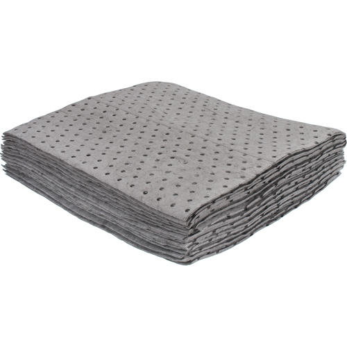 Premium Bonded Sorbent Pads, Universal, 15" x 17", 8 gal. Absorbancy GTA Hardware Inc