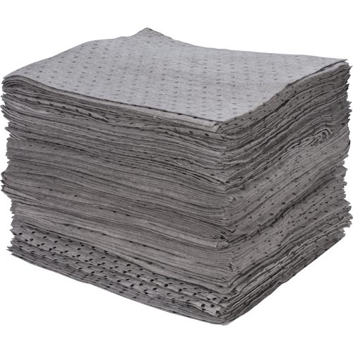 Premium Bonded Sorbent Pads, Universal, 15" x 17", 30 gal. Absorbancy GTA Hardware Inc