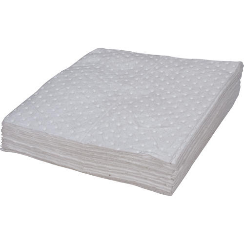 Premium Bonded Sorbent Pads, Oil Only, 15" x 17", 8 gal. Absorbancy GTA Hardware Inc
