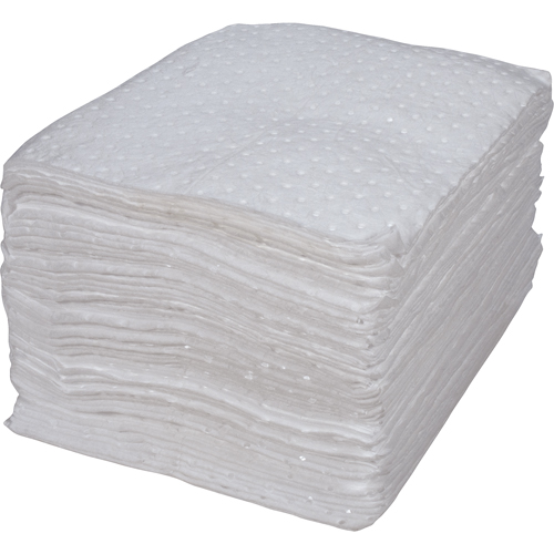 Premium Bonded Sorbent Pads, Oil Only, 15" x 17", 25 gal. Absorbancy GTA Hardware Inc