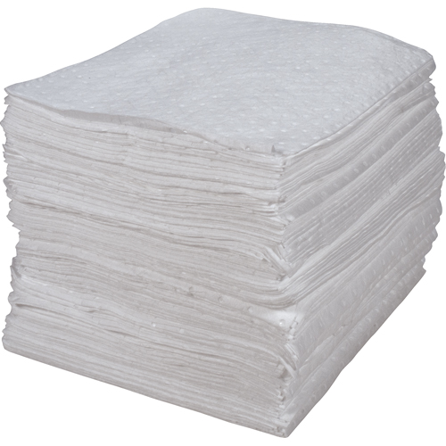 Premium Bonded Sorbent Pads, Oil Only, 15" x 17", 30 gal. Absorbancy GTA Hardware Inc