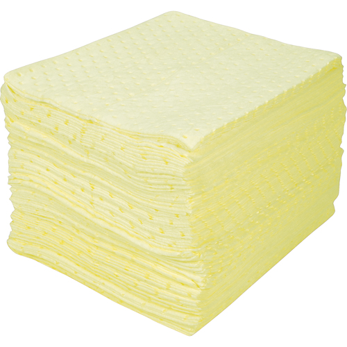 Feuilles absorbantes li&eacute;es de premi&egrave;re qualit&eacute;, Mati&egrave;res dangereuses, 15" x 18", 30 gal. d'absorption GTA Hardware Inc