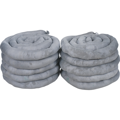 Remblais tubulaires absorbants, Universel, Absorption 40 gal., 3" la x 10' lo, Pqt de 10 GTA Hardware Inc