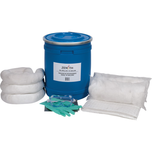 Premium Truck Spill Kit, Oil Only, Drum, 10 US gal. Absorbancy GTA Hardware Inc