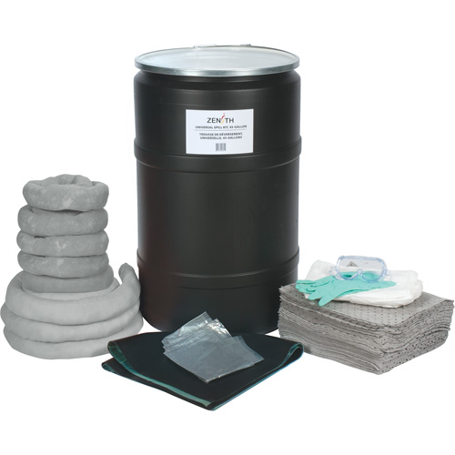 Spill Kit, Universal, Drum, 55 US gal. Absorbancy GTA Hardware Inc