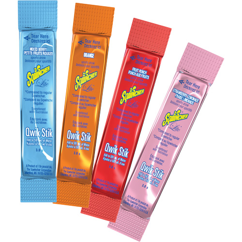 Sqwincher&reg; ZERO&reg; Qwik Stik Rehydration Drink, Powder, Mixed Berry GTA Hardware Inc