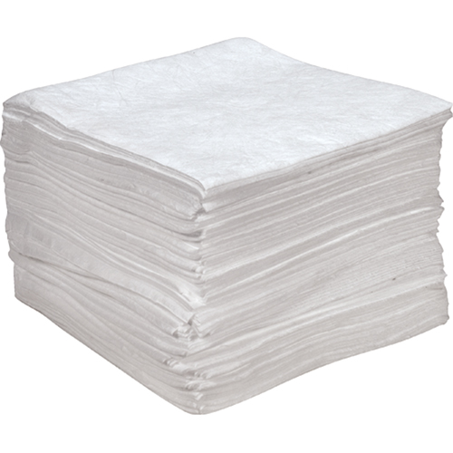 Feuilles absorbantes antistatiques de premi&egrave;re qualit&eacute;, Huile seulement, 15" x 18", 25 gal. d'absorption GTA Hardware Inc
