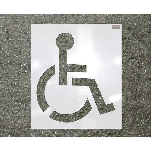Parking Lot Stencils, Pictogram, 39" GTA Hardware Inc