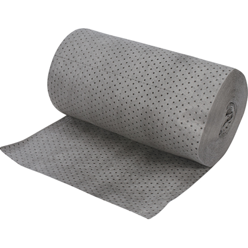 Industrial-Grade Fine Fibre Sorbent Rolls, Heavyweight, 150' L x 30" W, 70 gal. Absorbancy GTA Hardware Inc