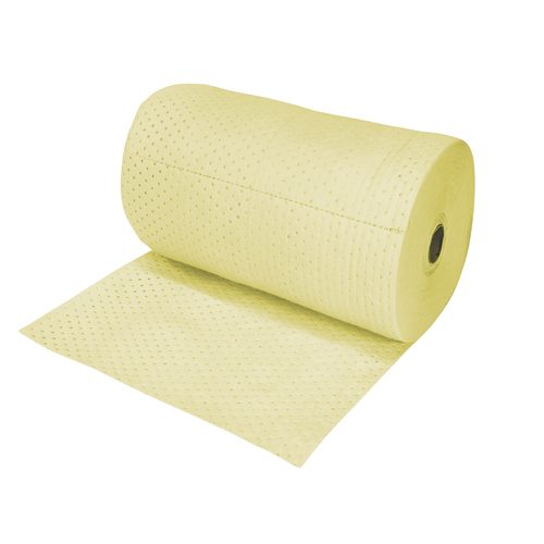 Industrial-Grade Fine Fibre Sorbent Rolls, Mediumweight, 150' L x 30" W, 50 gal. Absorbancy GTA Hardware Inc