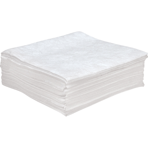 Feuilles absorbantes antistatiques de premi&egrave;re qualit&eacute;, Huile seulement, 30" x 30", 55 gal. d'absorption GTA Hardware Inc