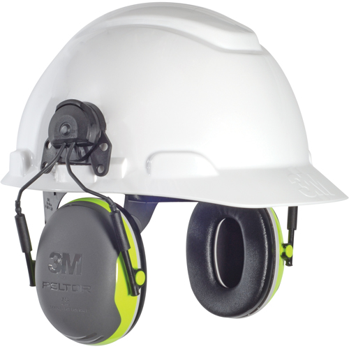 Peltor X Series Earmuffs, Cap Mount, 25 NRR dB GTA Hardware Inc