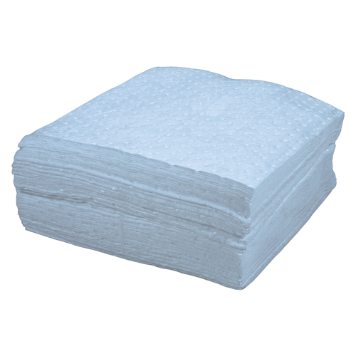 Premium Blue Bonded Sorbent Pads, Oil Only, 15" x 17", 8 gal. Absorbancy GTA Hardware Inc
