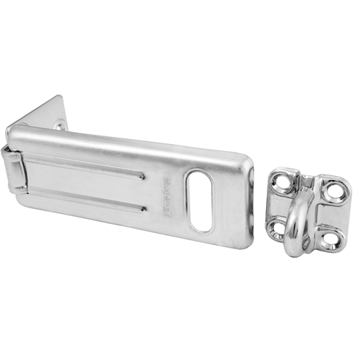 General Security Hardened Steel Hasp, Silver GTA Hardware Inc