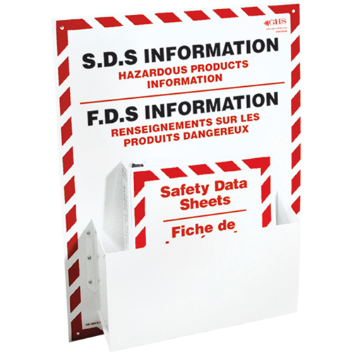 Postes d'information de fiches de donn&eacute;es de s&eacute;curit&eacute;, Anglais & français, Compris reliures GTA Hardware Inc