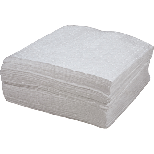 Feuilles absorbantes li&eacute;es de premi&egrave;re qualit&eacute;, Huile seulement, 15" x 18", 30 gal. d'absorption GTA Hardware Inc