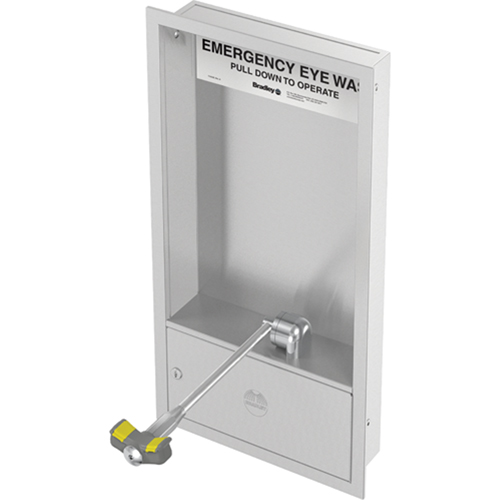 Eyewash Station, Wall-Mount Installation, Stainless Steel Bowl GTA Hardware Inc