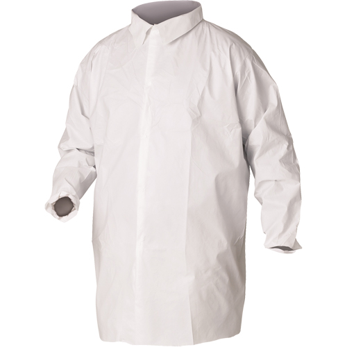 KleenGuard A20 Lab Coats, SMS, White, Large GTA Hardware Inc