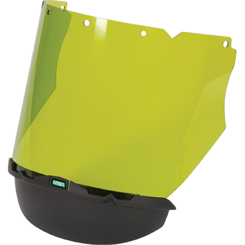 V-Gard&reg; Visor with Chin Protector for Arc Flash Application, Polycarbonate, Green Tint GTA Hardware Inc