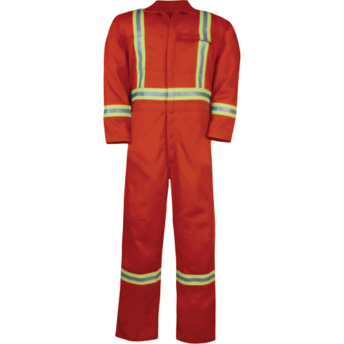 Combinaison non doubl&eacute;e haute visibilit&eacute;, Taille Petit, Orange GTA Hardware Inc