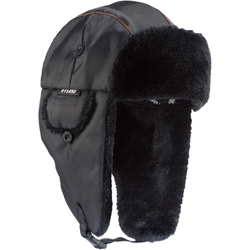 Chapeau de trappeur classique N-Ferno 6802, Doublure en Fourrure synth&eacute;tique, Moyen/Petit, Noir GTA Hardware Inc
