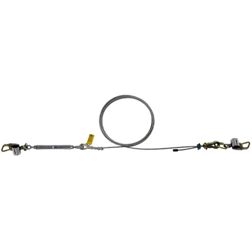 Ensemble de c&acirc;ble de s&eacute;curit&eacute; HLL SecuraSpan, C&acirc;ble galvanis&eacute; GTA Hardware Inc