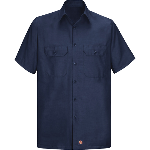 Short Sleeve Ripstop Shirt, Men's, 3X-Large, Navy Blue GTA Hardware Inc