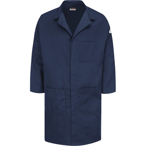 Blouse de laboratoire Excel FR ComforTouch, Coton, Moyen, Bleu marine GTA Hardware Inc