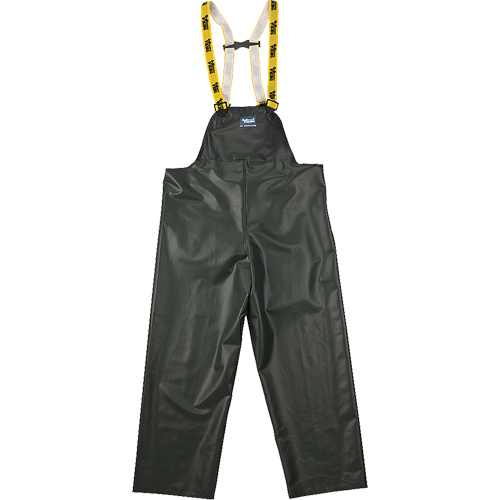 Pantalon de pluie &agrave; bavette Journeyman r&eacute;sistant aux produits chimiques, 3T-Grand, Vert, Polyester/PVC GTA Hardware Inc