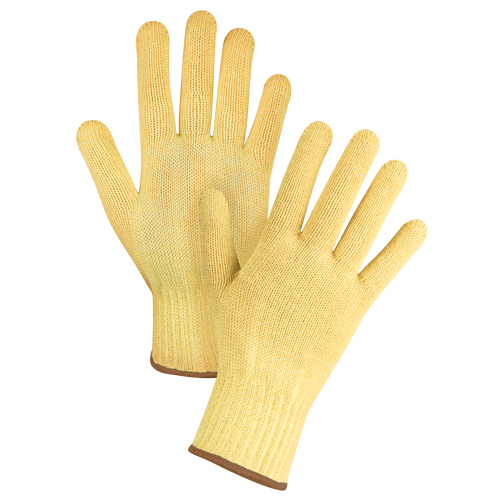 Seamless String Knit Gloves, Size Large/9, 7 Gauge, Kevlar&reg; Shell, ASTM ANSI Level A2/EN 388 Level 3 GTA Hardware Inc