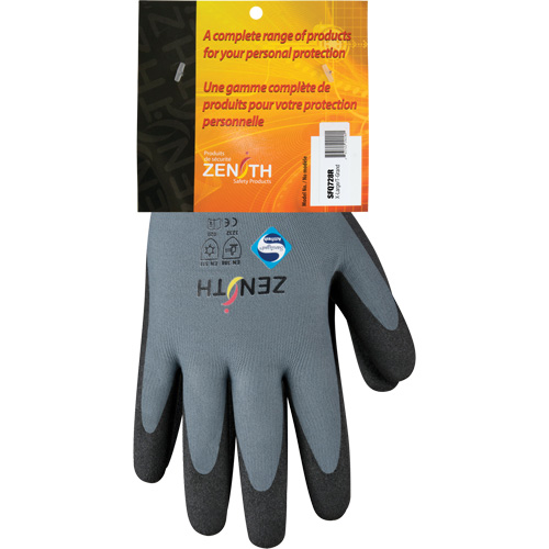 Gants enduits de premi&egrave;re qualit&eacute; ZX-30°, 10/T-Grand, R&ecirc;vetement PVC, Calibre 15, Enveloppe en Nylon GTA Hardware Inc