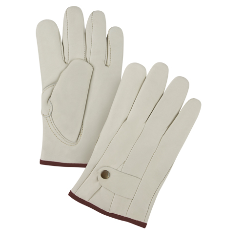 Gants de cordeur doubl&eacute;s pour l'hiver de premi&egrave;re qualit&eacute;, Grand, Paume Cuir fleur de vache, Doubleure Molleton GTA Hardware Inc