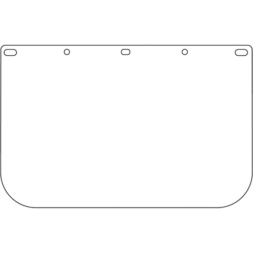 Dynamic Die Cut Faceshield Visor, PETG, Clear Tint GTA Hardware Inc