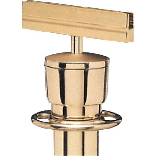 Sign Bracket for Portable Post, Polished Brass GTA Hardware Inc