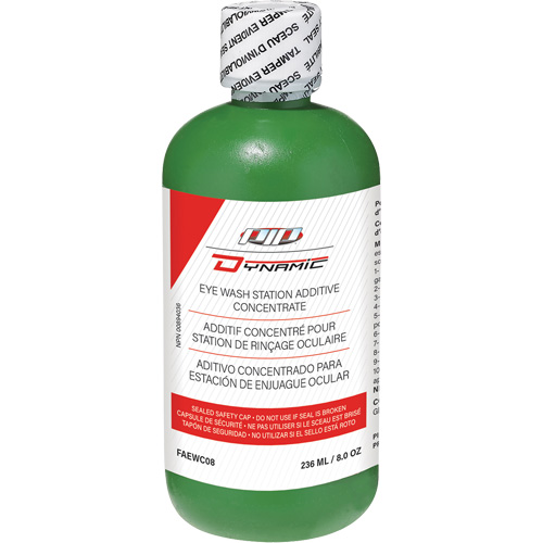 Additif concentr&eacute; pour douche oculaire Dynamic, Bouteille Plein, 8 oz GTA Hardware Inc