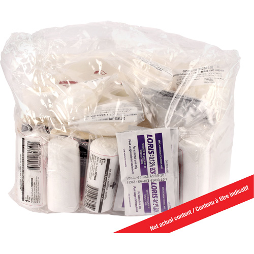 Ensemble de recharge pour trousse de premiers soins Dynamic, R&eacute;pond &agrave; la norme CSA Z1220-17 type 3 environnements &agrave; haut risque, Moyen (26-50 travailleurs), Classe 1 GTA Hardware Inc
