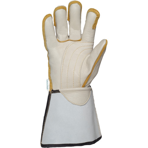 Gants pour monteur de ligne, Petit, Paume en Cuir fleur de vache GTA Hardware Inc