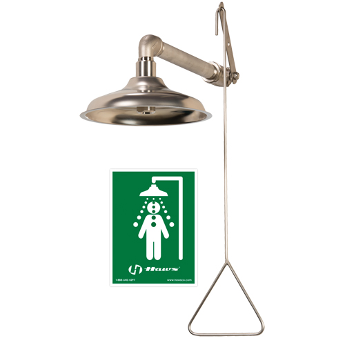 All Stainless Steel Drench Shower, Wall-Mount GTA Hardware Inc