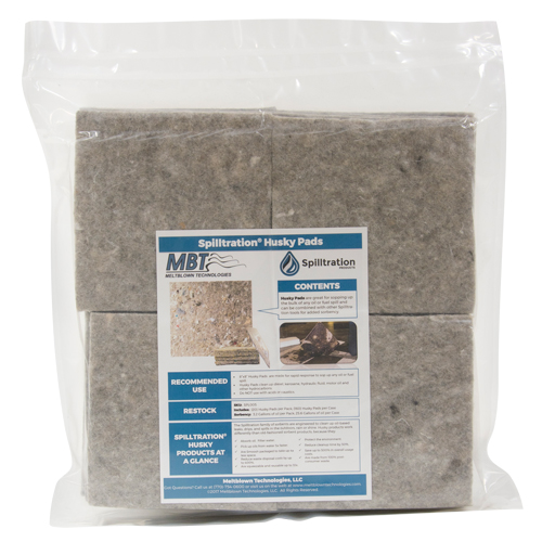 Spilltration Husky Pads, Oil Only, 16" x 16", 17.2 gal. Absorbancy GTA Hardware Inc