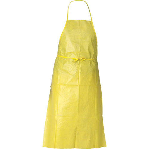 KleenGuard A70 Chemical Spray Protection Apron, Polyethylene, 44" L x 29" W, Yellow GTA Hardware Inc