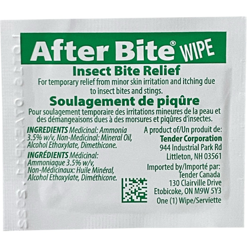 After Bite Insect Sting Relief Towelettes GTA Hardware Inc