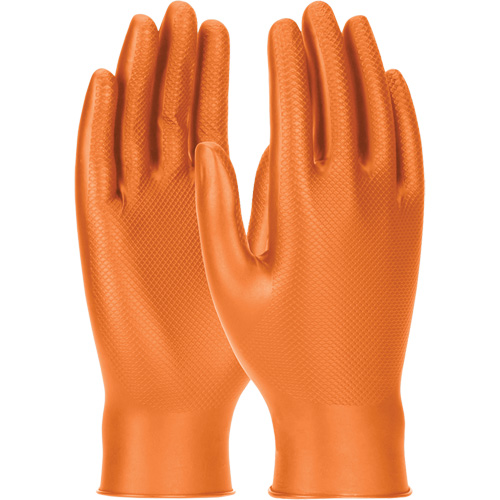 Grippaz Skins Ambidextrous Disposable Gloves, Small, Nitrile, 6-mil, Powder-Free, Orange GTA Hardware Inc