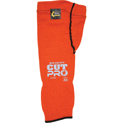 Manches Memphis avec trou pour le pouce, Kevlar, 14", ASTM ANSI niveau A5, Orange GTA Hardware Inc