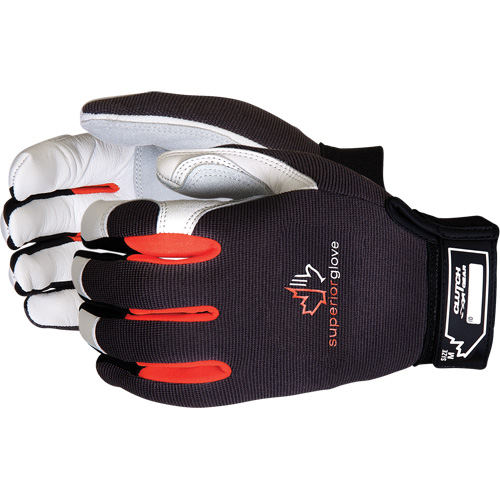 Gants de m&eacute;canicien ClutchGear, Paume Cuir fleur/Cuir refendu, Taille Petit GTA Hardware Inc