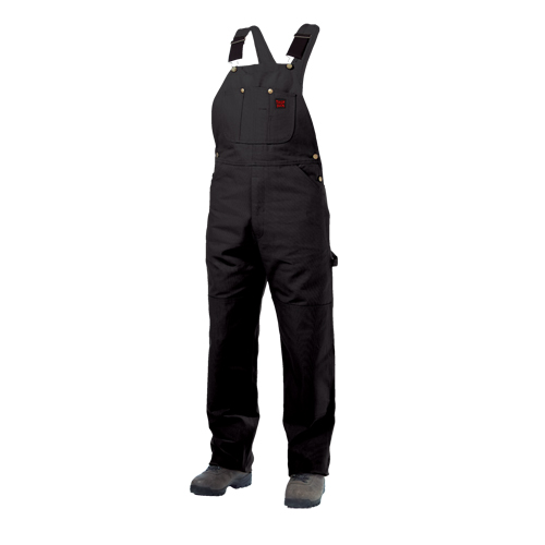 Salopettes en canevas de coton non doubl&eacute;e, Hommes, Grand, Noir GTA Hardware Inc