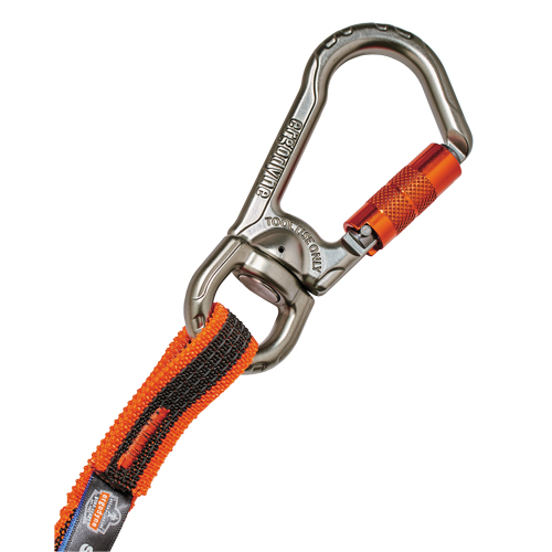 Squids&reg; 3109F(x) Double-Locking Tool Lanyard with Swivel, Bungee, Carabiner/Loop GTA Hardware Inc