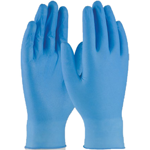 Gants jetables, Petit, Nitrile, 4 mils, Sans poudre, Bleu GTA Hardware Inc